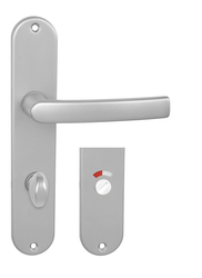 Kľučky na oválnych štítoch Strieborný BA