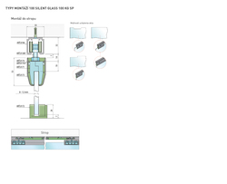 Sety - kolajnice a vozíky na posuvné sklenené dvere Čierny SISCO SISTEM