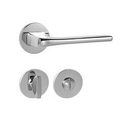 Kľučky na okrúhlych rozetách Strieborný Tupai