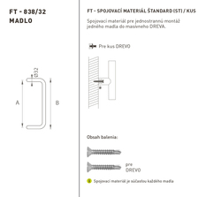 Madlá okrúhle vyosené Biely FT