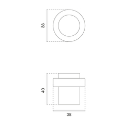 Podlahové dverné zarážky Strieborný STERK