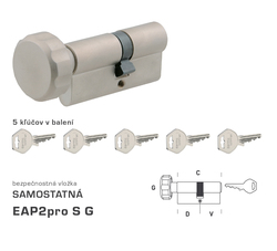 DK - EAP2pro S G - s gombíkom D 23,5 + V 23,5 mm