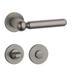 Kľučky na okrúhlych rozetách Sivý APRILE