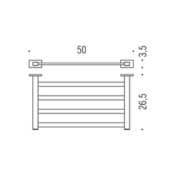 Držiaky na uterák Strieborný COLOMBO