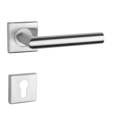 Kľučky na hranatých rozetách Strieborný STERK