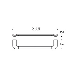 Držiaky na uterák Čierny COLOMBO