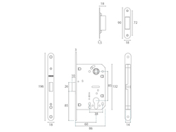 Zámky a protiplechy Strieborný JNF