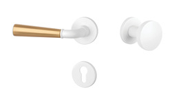 Kľučky na okrúhlych rozetách Kombinovaný APRILE