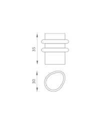 Podlahové dverné zarážky Strieborný JNF