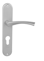 Kľučky na oválnych štítoch Strieborný BA