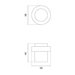 Podlahové dverné zarážky Čierny STERK