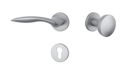 Kľučky na okrúhlych rozetách Strieborný APRILE