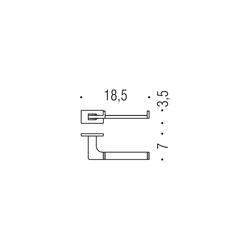 Držiaky toaletného papiera Biely COLOMBO