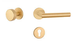 Kľučky na okrúhlych rozetách Zlatý APRILE