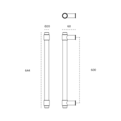 Madlá okrúhle priame Čierny JNF
