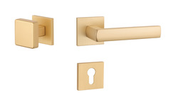 Kľučky na hranatých rozetách Zlatý APRILE