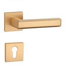 Kľučky na hranatých rozetách Zlatý APRILE