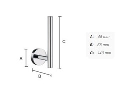 Držiaky toaletného papiera Strieborný SMEDBO