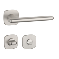 Kľučky na hranatých rozetách Strieborný APRILE