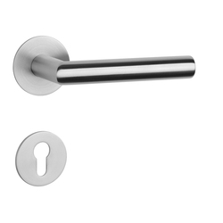 Kľučky na okrúhlych rozetách Strieborný STERK