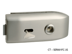 Zámky na sklenené dvere Strieborný CT