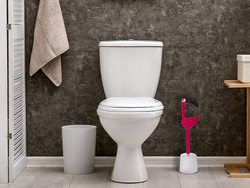 WC kefy s nádobou Ružový DHK
