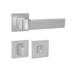 Kľučky na hranatých rozetách Strieborný Tupai