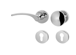 Kľučky na okrúhlych rozetách Strieborný FROSIO BORTOLO