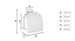 Držiaky toaletného papiera Strieborný SMEDBO