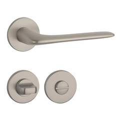 Kľučky na okrúhlych rozetách Strieborný APRILE