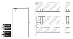 Klasické pánty a závesy na interiérové dvere Strieborný JNF