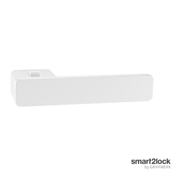 Kľučky na obdĺžnikových rozetách Biely Griffwerk