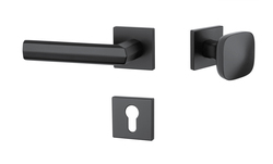 Kľučky na hranatých rozetách Čierny APRILE