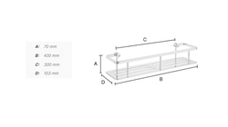 Košíky do sprchy Strieborný SMEDBO