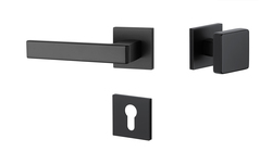 Kľučky na hranatých rozetách Čierny APRILE