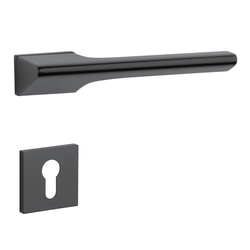 Kľučky na obdĺžnikových rozetách Čierny APRILE