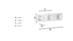 Vešiaky a háčiky  Strieborný SMEDBO