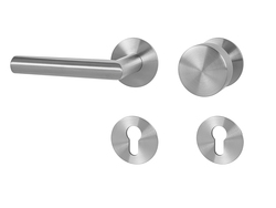 Kľučky na hranatých rozetách Strieborný MPK