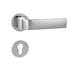 Kľučky na okrúhlych rozetách Strieborný Tupai