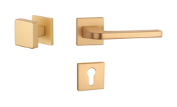 Kľučky na hranatých rozetách Zlatý APRILE