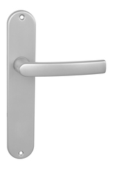 Kľučky na oválnych štítoch Strieborný BA