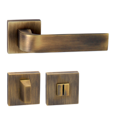 Kľučky na hranatých rozetách Bronzový Tupai