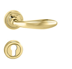 Kľučky na okrúhlych rozetách Zlatý Tupai