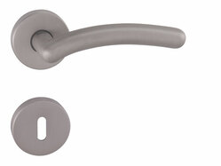 Kľučky na okrúhlych rozetách Strieborný Tupai