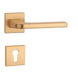 Kľučky na hranatých rozetách Zlatý APRILE