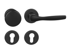 Kľučky na okrúhlych rozetách Čierny BA