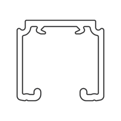 Príslušenstvo ku kovaniu na posuvné drevené dvere Čierny SISCO SISTEM