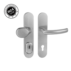 Bezpečnostné kovanie RC4 MPK - SECURO INOX S01 PLUS - SO M1 ESSO NEM - nerez matná | MP-KOVANIA.sk