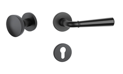 Kľučky na okrúhlych rozetách Čierny APRILE