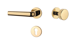 Kľučky na okrúhlych rozetách Zlatý APRILE